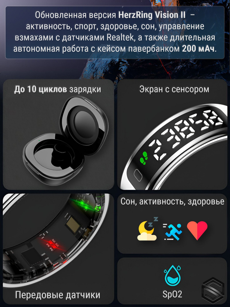 Умное кольцо HerzRing Vision 2