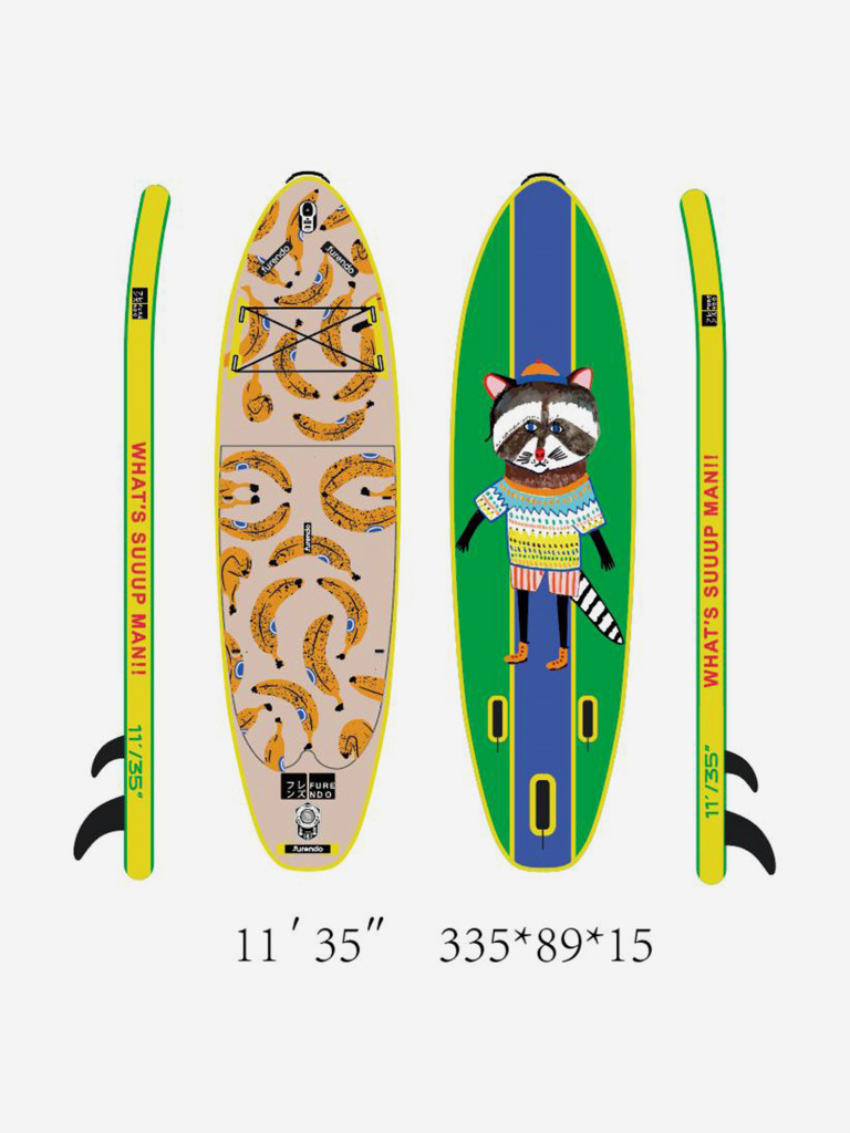 Sup-доска Furendo Raccoon 11', 335х89х15 см