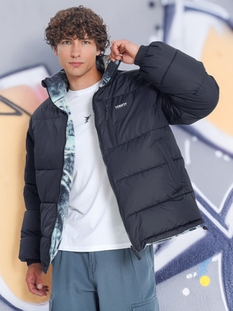 Пуховик мужской двусторонний оверсайз Termit