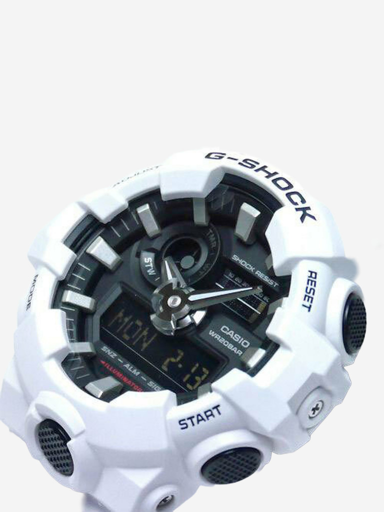 Японские наручные часы CASIO G-Shock GA-700-7A, мужские,ударопрочные, пластик, кварцевые, WR200