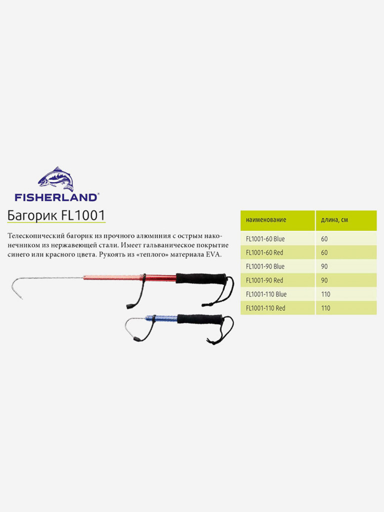 Багорик для рыбалки FisherLand FL1001-090 Blue