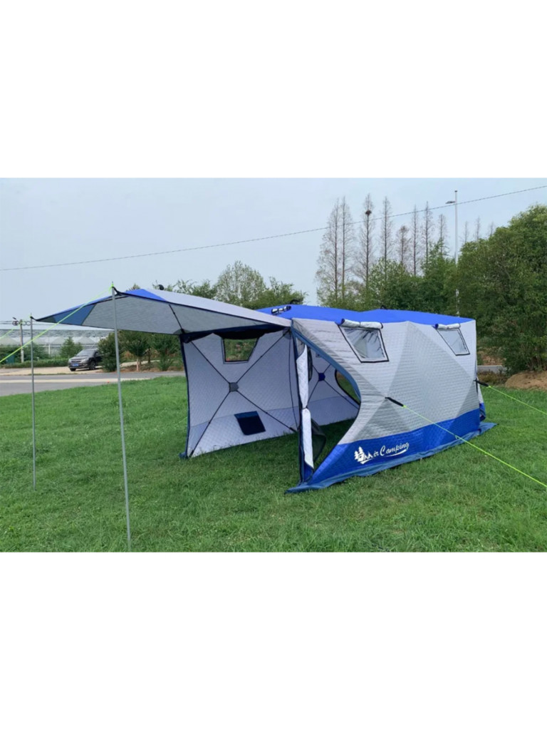 Зимняя палатка Terbo-Mir 2023 (400х200 см) трехслойная мобильная баня для кемпинга и рыбалки