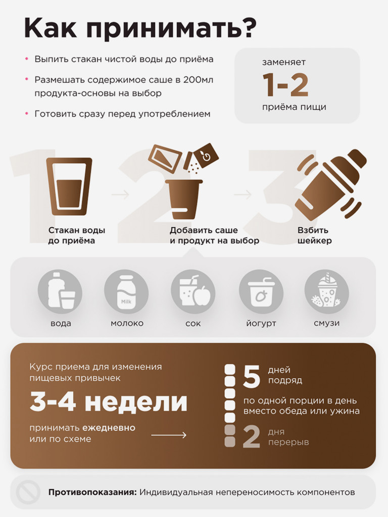 Guarchibao Фитококтейль белковый Шоколад
