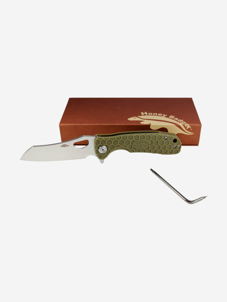 Honey Badger Wharncleaver D2 M с зелёной рукоятью