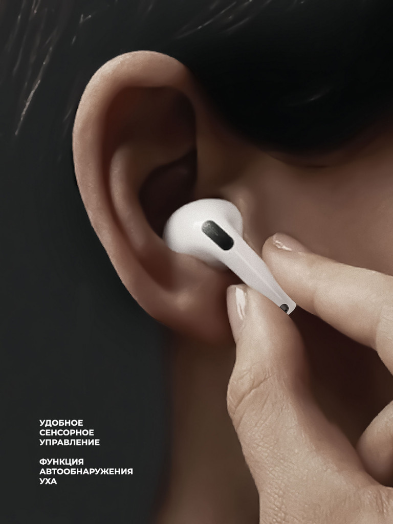 Беспроводные наушники с микрофоном Air Nova 2, TWS, bluetooth 5.4, 300 мАч, Qi