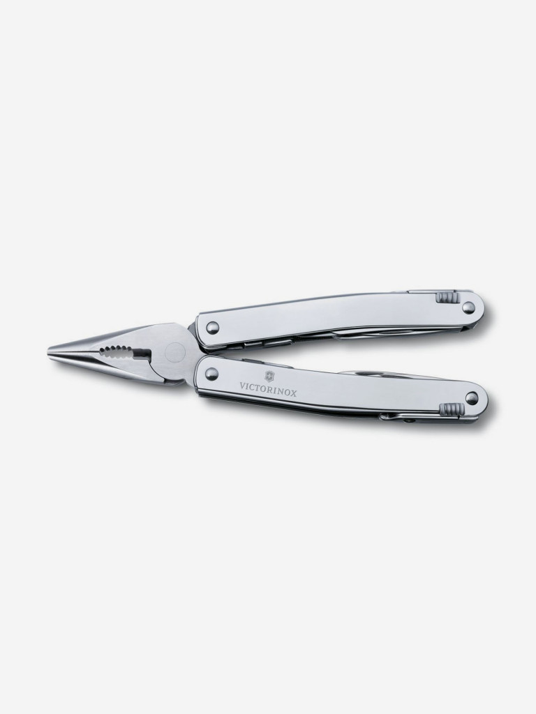 Мультиинструмент складной Victorinox SwissTool Spirit X Plus Ratchet, 105 мм, 36 функций, кожаный чехол
