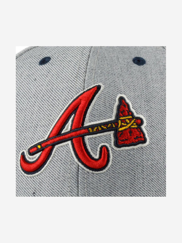 Бейсболка 47 BRAND B-STMCD01WHV-CC Atlanta Braves MLB (серый)