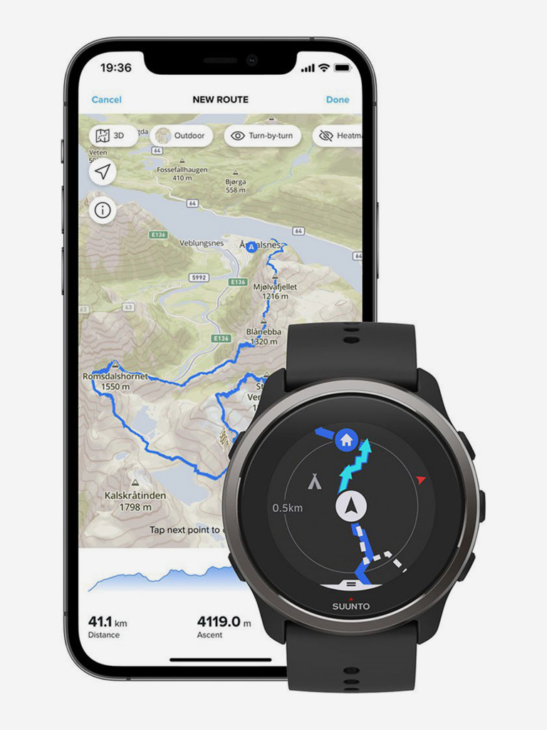 Спортивные умные часы Suunto 5 Peak черные