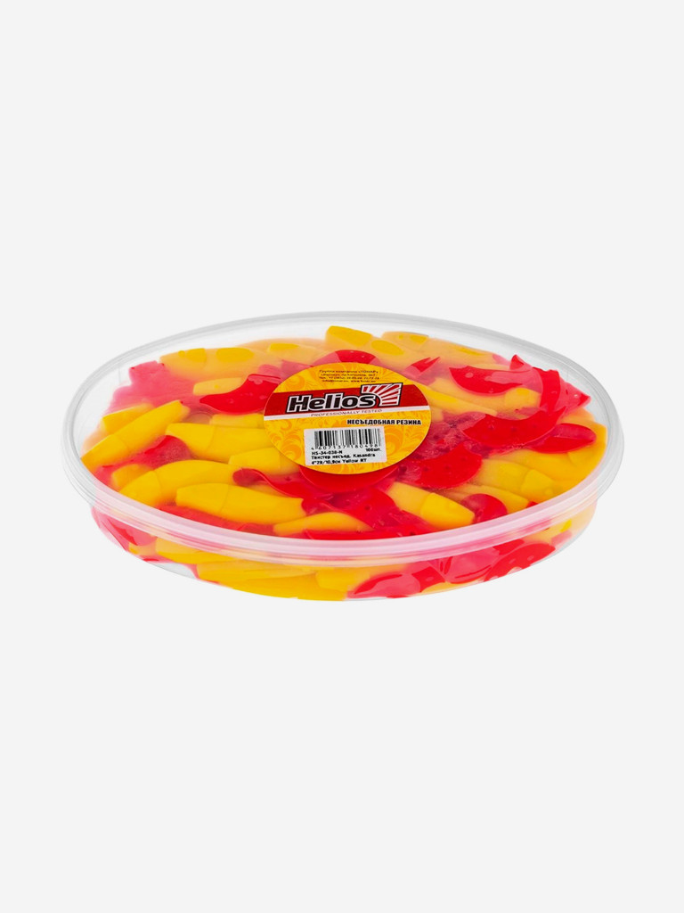 Мягкая приманка Helios Kasandra, 4,29'' / 10,9 см, Yellow RT, 100 шт (HS-34-038-N)