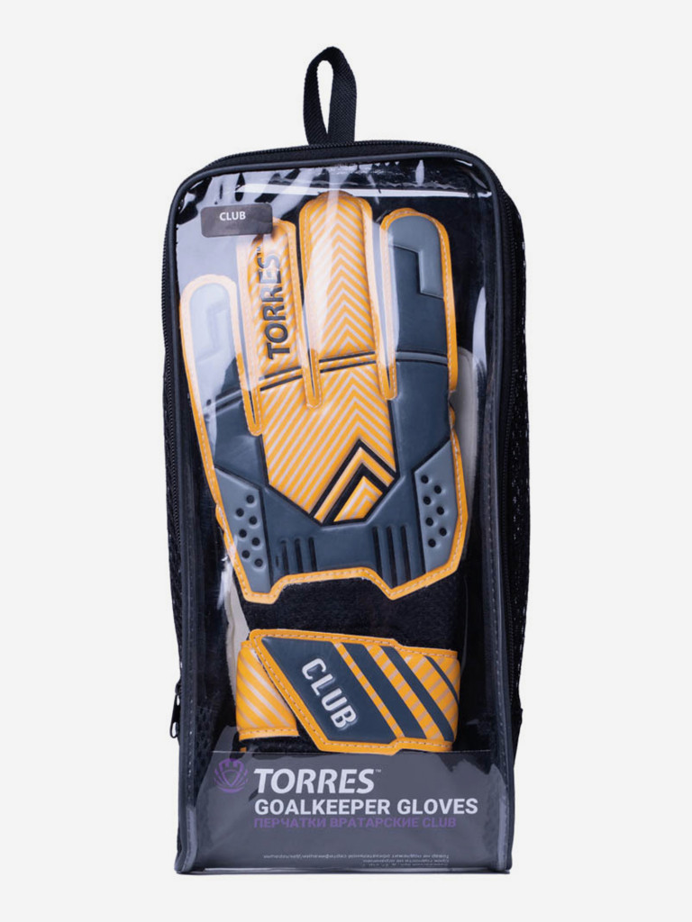 Перчатки вратарские Torres Club р. 8 черно-оранжевый арт.FG05215-8