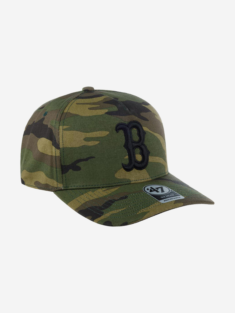 Бейсболка 47 BRAND B-GRVSP02CNP-CM Boston Red Sox MLB (оливковый)