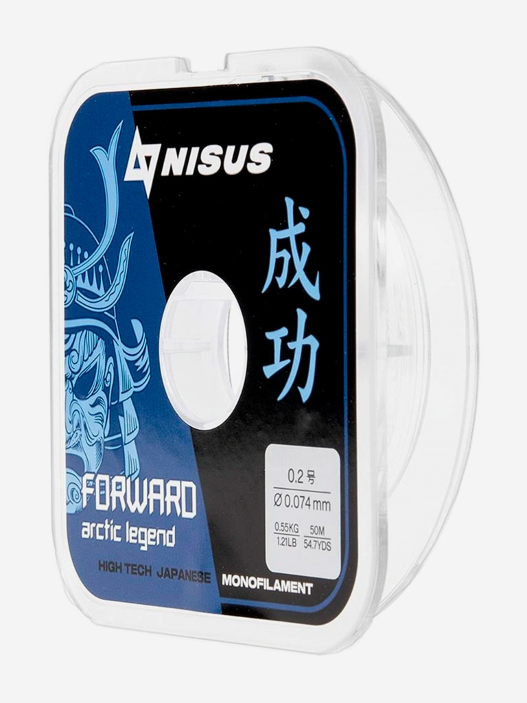 Леска для рыбалки Nisus FORWARD ARCTIC LEGEND Nylon 0,074мм, 50м, 0,55кг, прозрачный