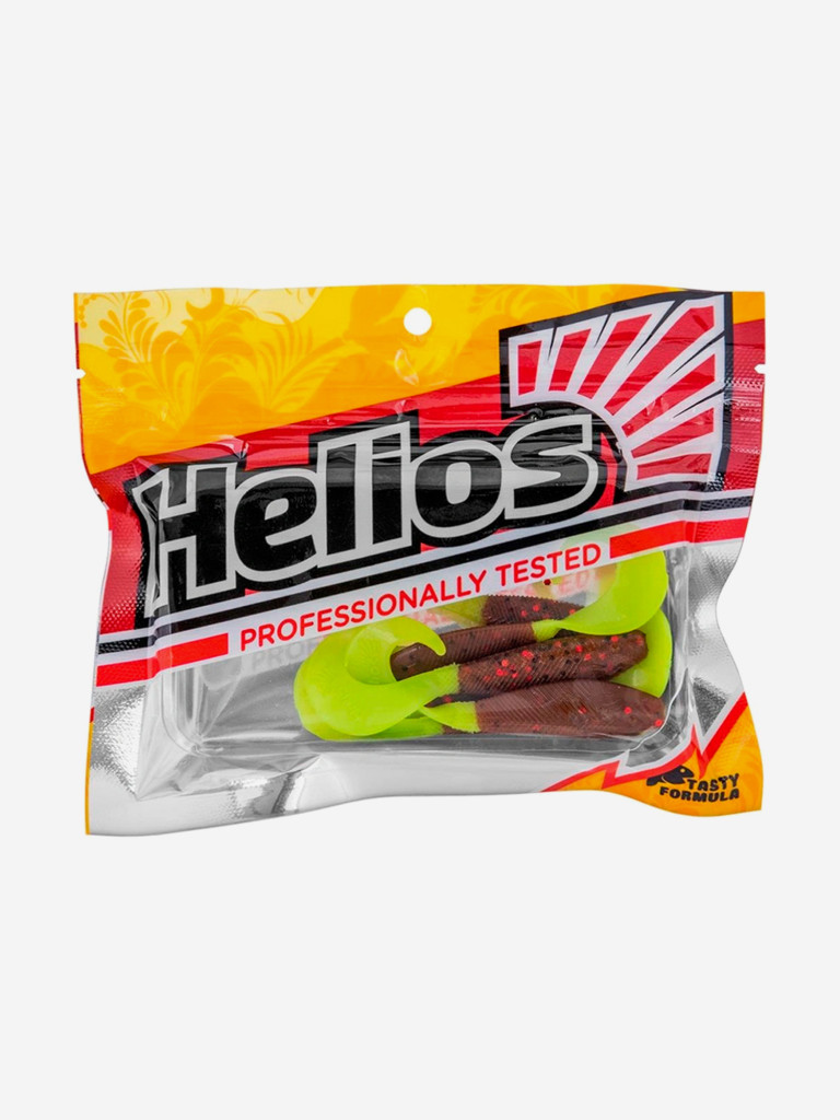 Мягкая приманка Helios Hybrid, 2,75" / 7,0 см, Rusty Gold & Lime, 7 штук (HS-13-017)