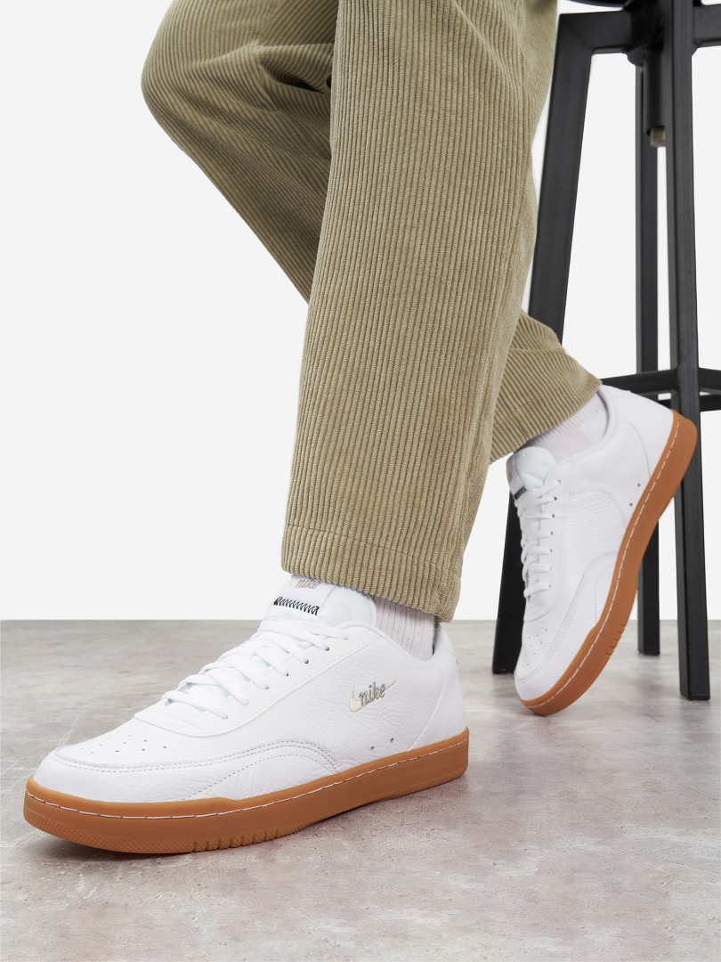 фото Кеды мужские nike court vintage premium, белый