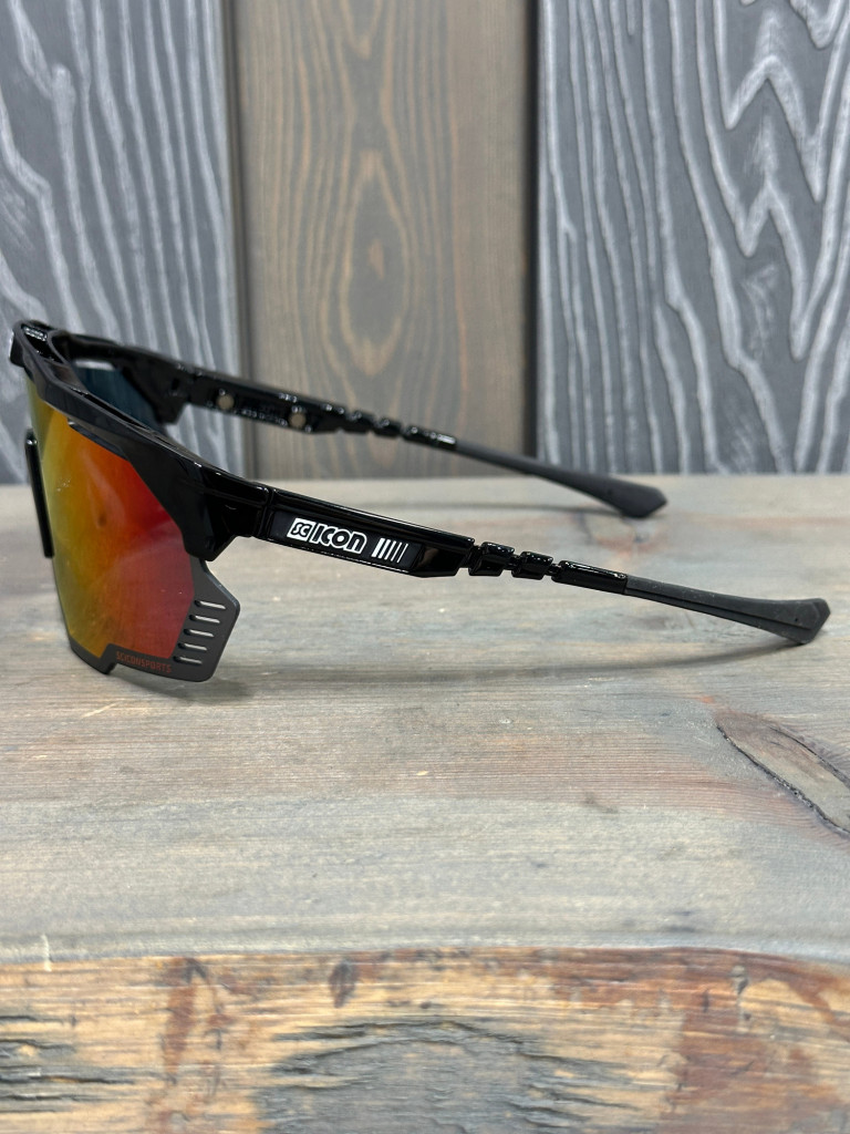 Очки спортивные Scicon AeroShade Kunken оправа Black Gloss линза SCNPP Multimirror Red