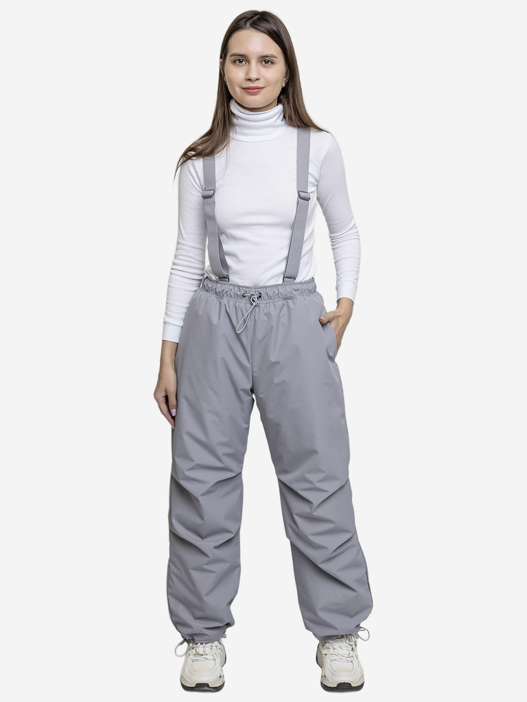 Брюки утепленные для девочки batik светло-серый