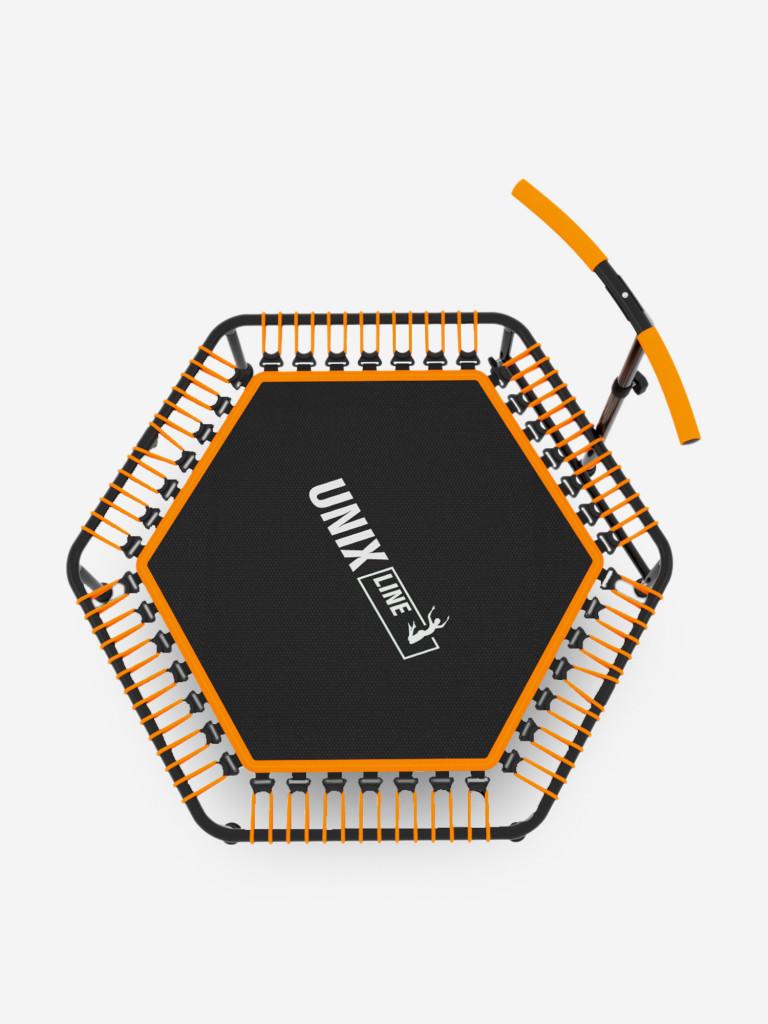 Батут спортивный для фитнеса и джампинга UNIX Line Fitness 125 см, оранжевый