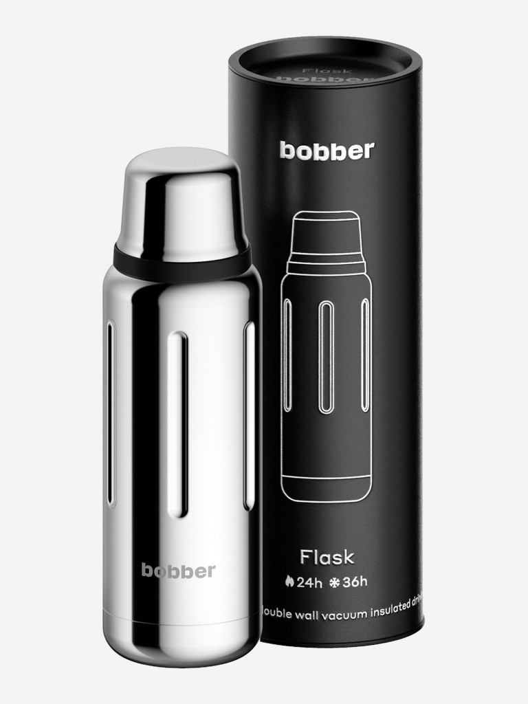 Термос вакуумный для напитков BOBBER Flask 500 мл тепло до 24 часов зеркальный