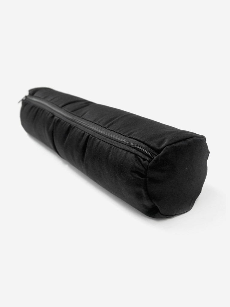 Валик черный 40 х 10 см для спины, ног, шеи, рук RamaYoga