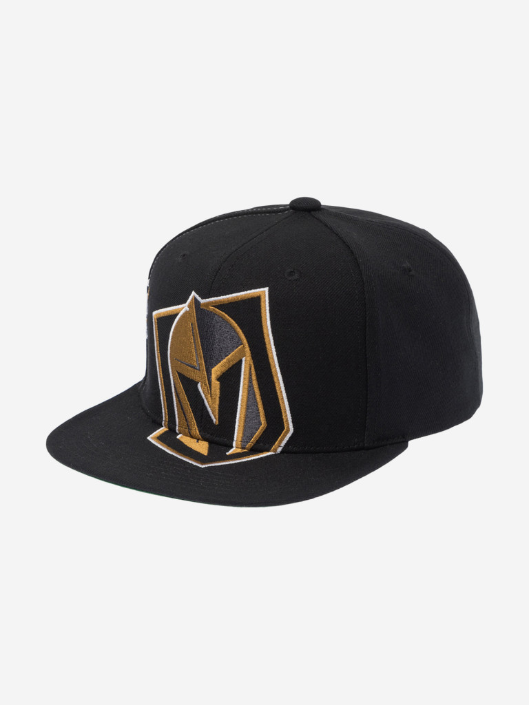 Бейсболка с прямым козырьком MITCHELL NESS HS10520-VGKBLCK Vegas Golden Knights NHL (черный)