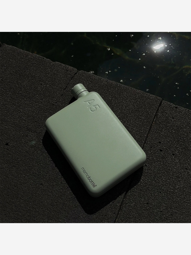 Бутылка из нержавеющей стали Memobottle A5, зеленый