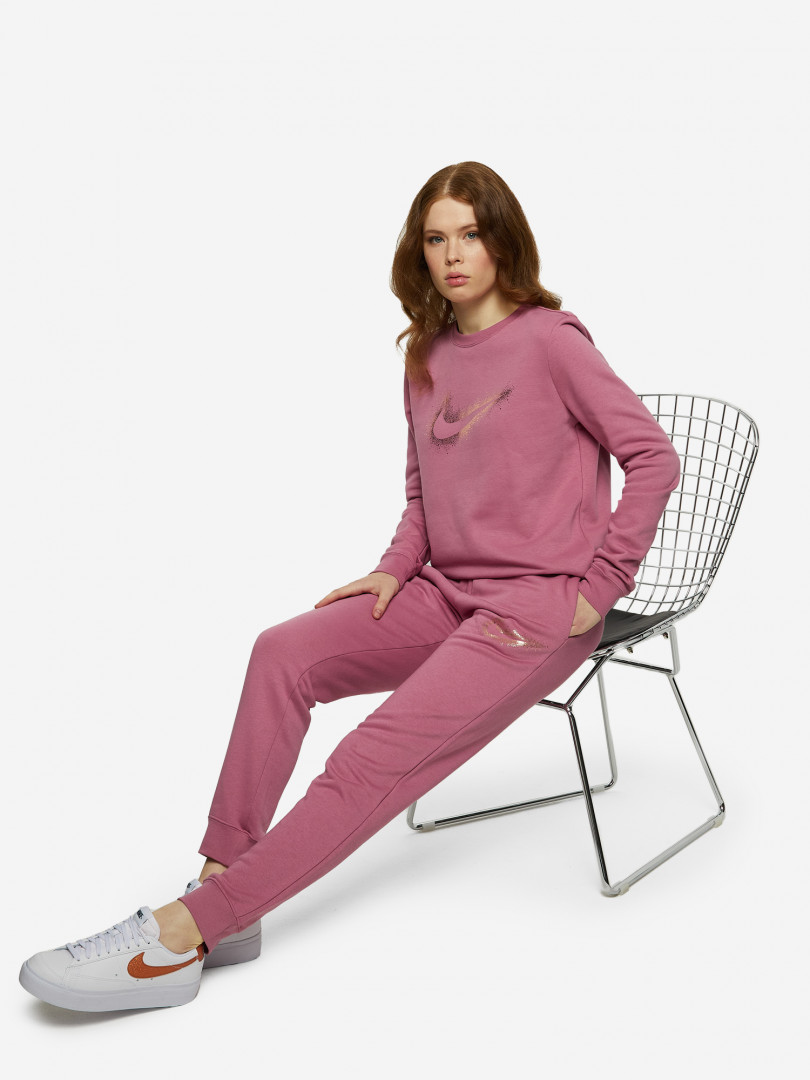 фото Брюки женские nike club fleece, розовый