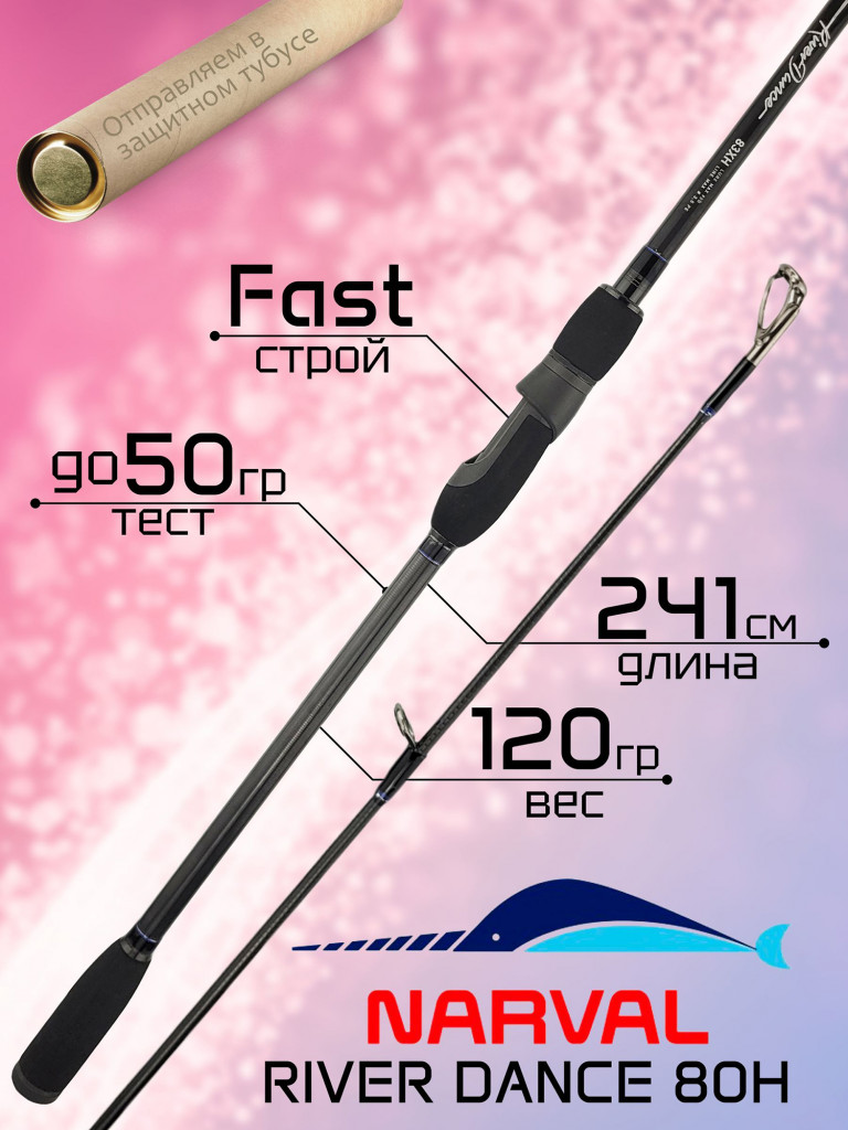 Спиннинг Narval FISHING RIVER DANCE 80H до 50гр Fast