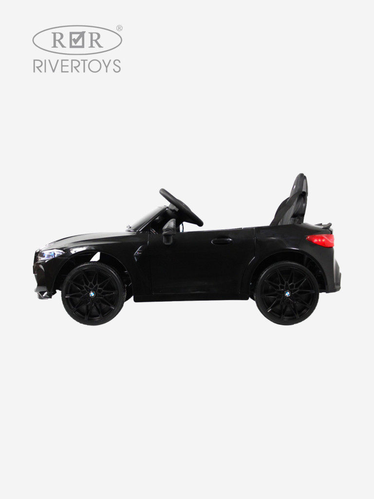 Детский электромобиль RIVERTOYS BMW M4 (A004AA) черный глянец