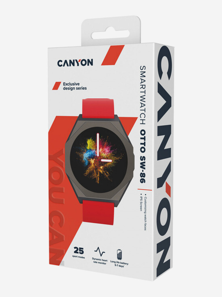 Смарт-часы «Otto» CANYON CNS-SW86 аккумулятор 280 мАч