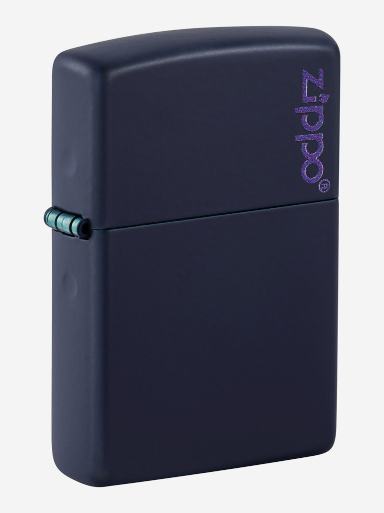 Зажигалка бензиновая ZIPPO 239ZL Classic Logo Navy Matte
