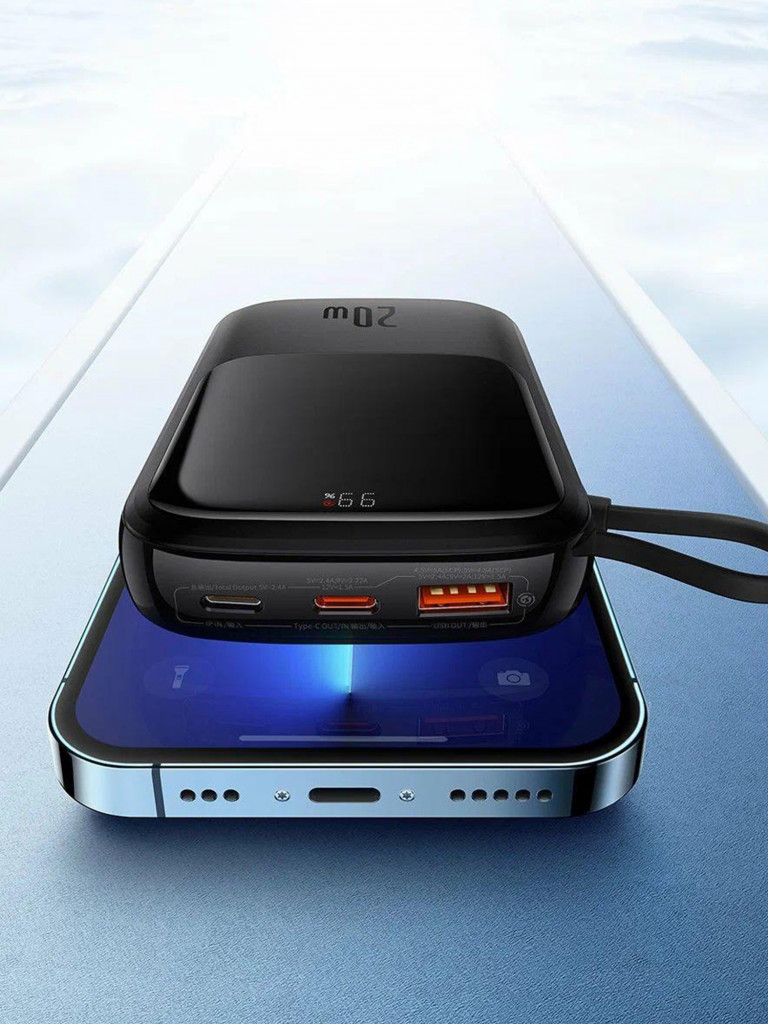 Внешний аккумулятор Baseus Qpow Pro 10000mAh, черный