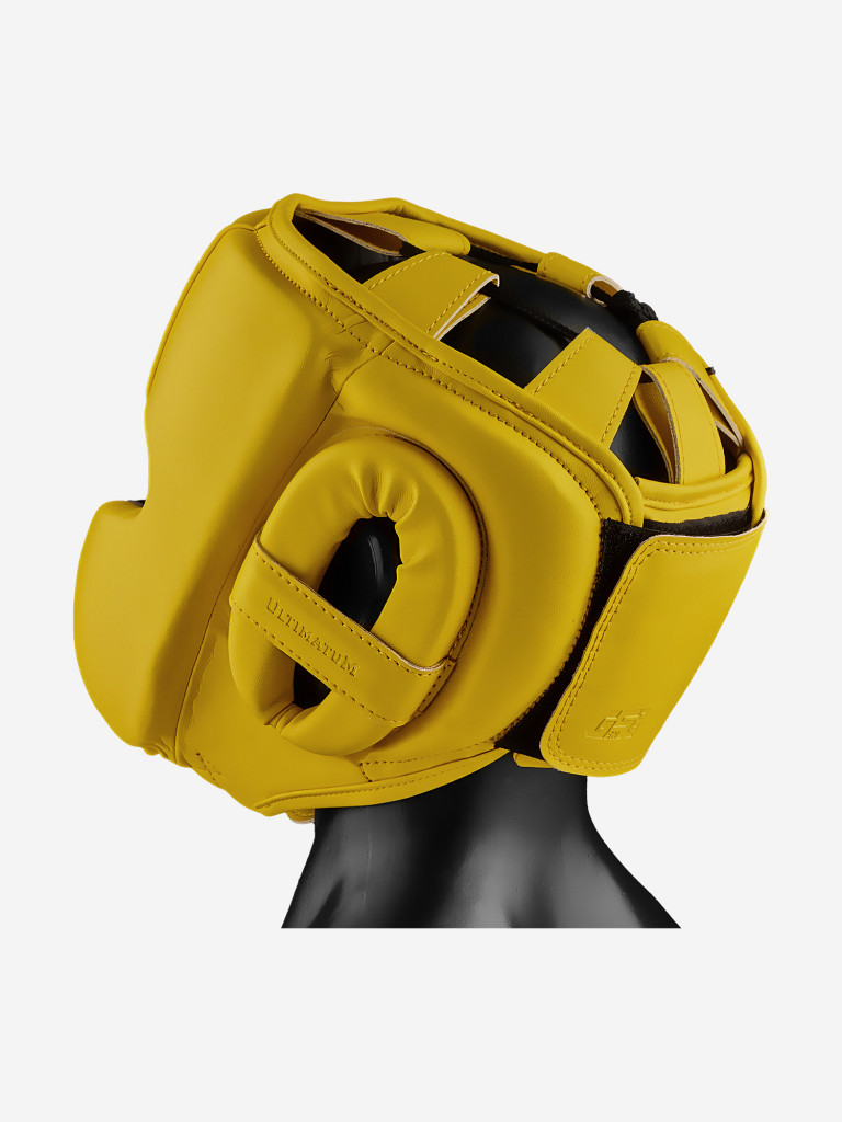 Боксёрский шлем мексиканского стиля ULTIMATUM BOXING GEN5MEX-HTN YELLOW с алькантарой