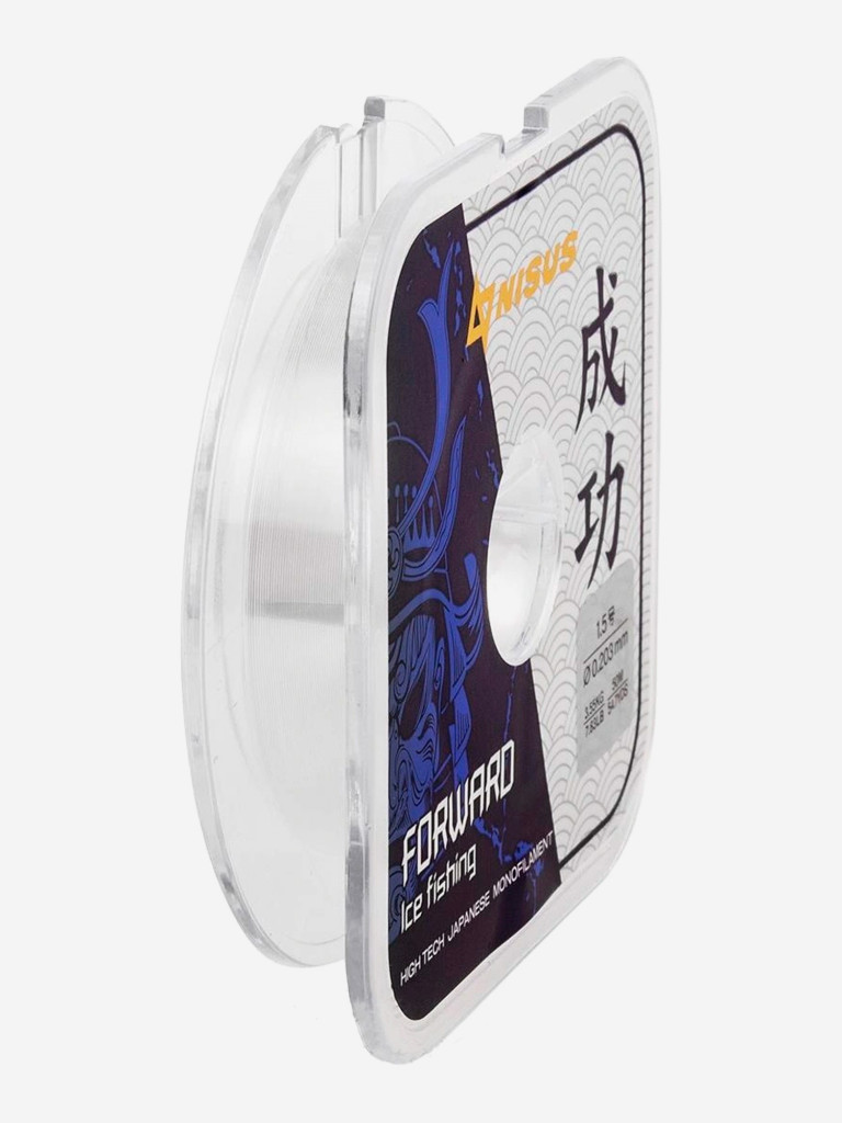 Леска для рыбалки Nisus FORWARD ICE FISHING Nylon 0,203мм, 50м, 3,55кг, прозрачный