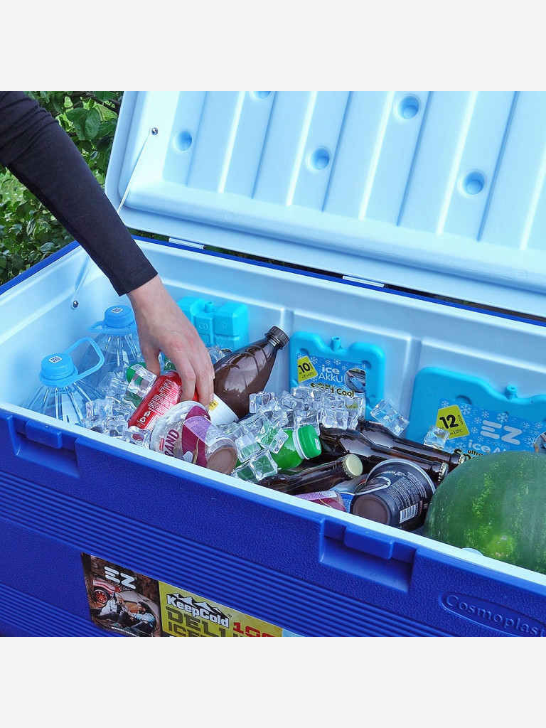 Термоконтейнер EZ COOLERS Keep cold deluxe icebox 100, 127 л, синий
