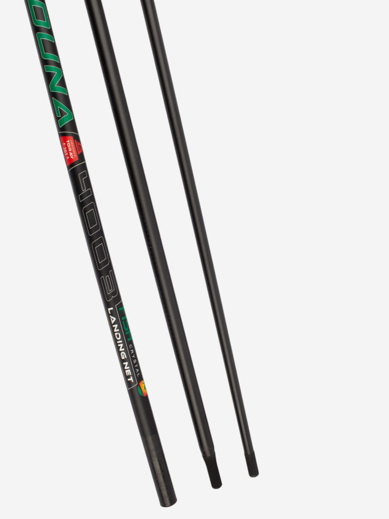 Ручка для подсачека Fish Crystal Duna Landing штекерная, карбон, спортивная 3 секции, 4.2 м