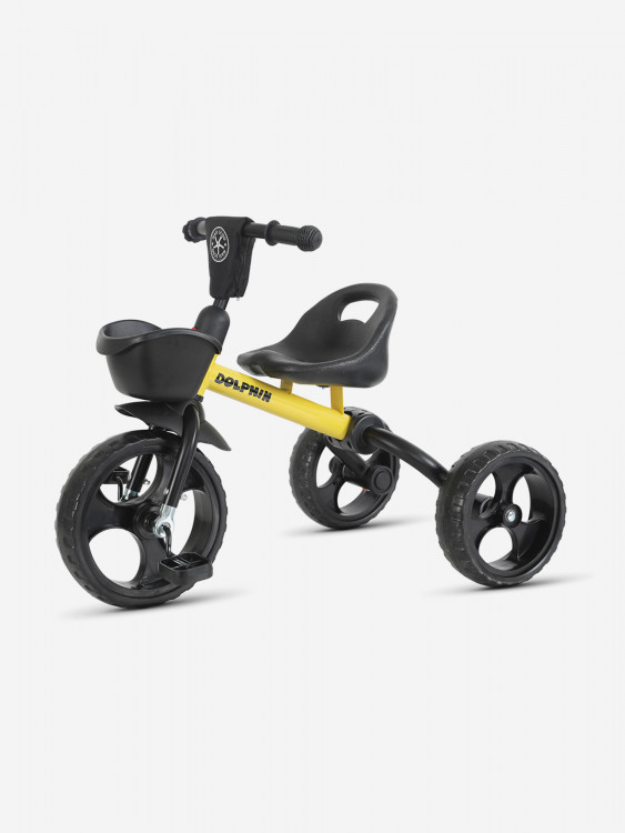 Велосипед детский трехколесный складной Maxiscoo Dolphin желтый, 2026