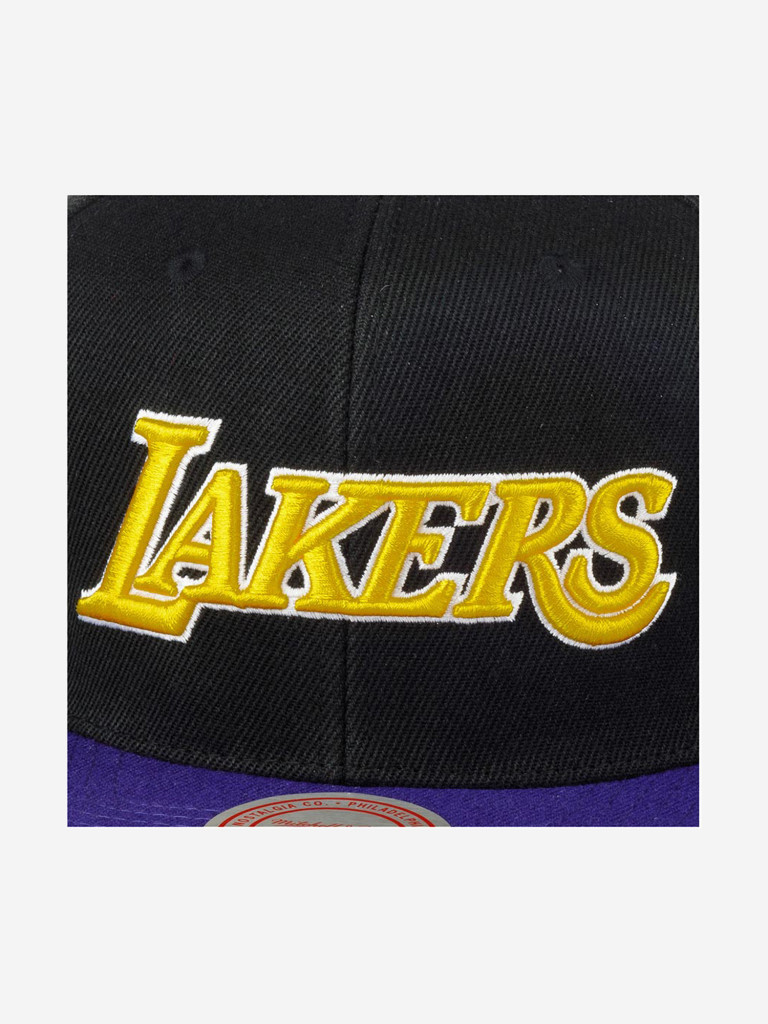 Бейсболка с прямым козырьком MITCHELL NESS 6HSSJS19078-LALBKPR Los Angeles Lakers NBA (черный)