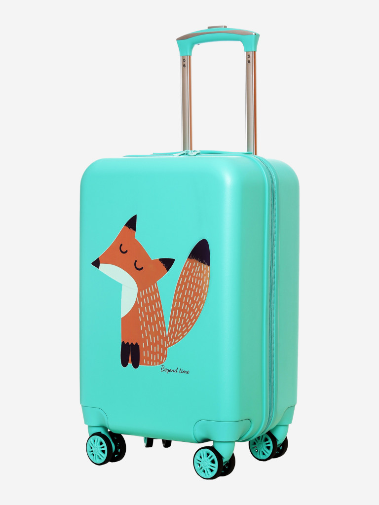 Чемодан детский BEYOND TIME G235 Лиса зеленый