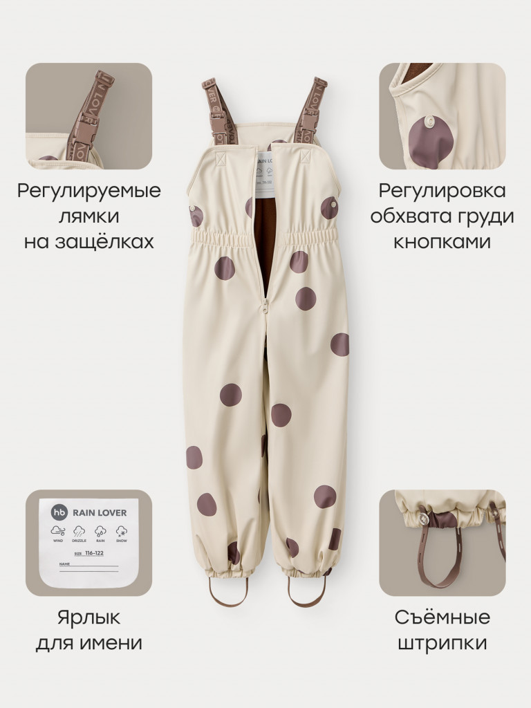 Комплект дождевик и полукомбинезон HAPPY BABY
