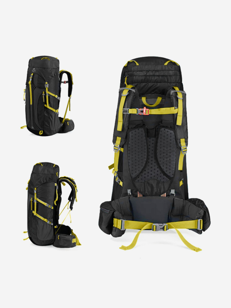 Рюкзак туристический Naturehike 55 л, черный