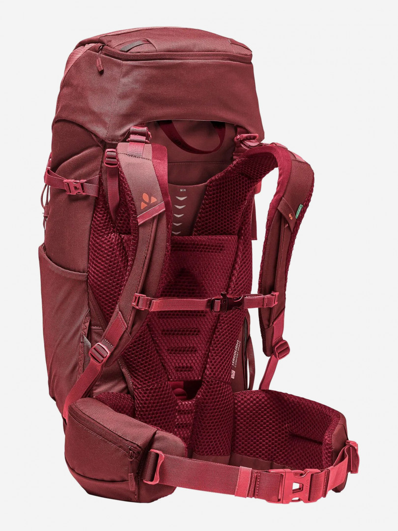 фото Рюкзак женский vaude asymmetric, 38+8 л, красный