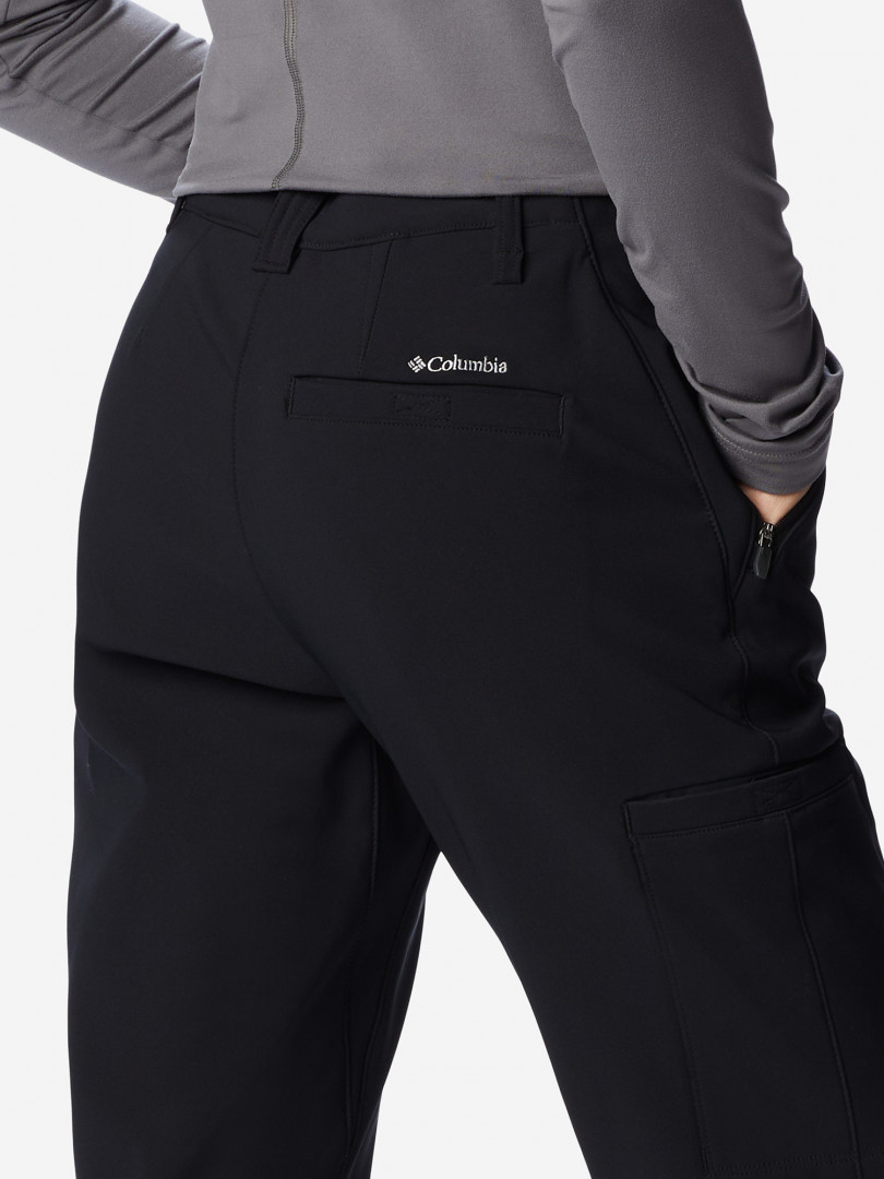 фото Брюки женские columbia back beauty warm softshell pant, черный