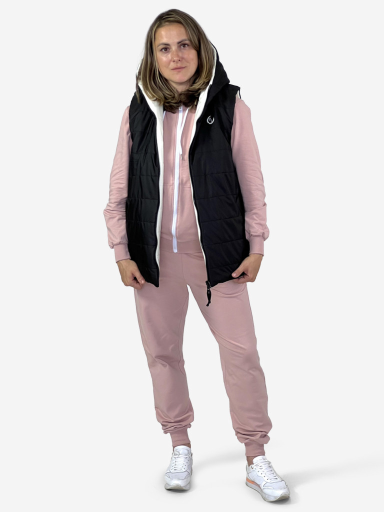 Жилетка женская утепленная двусторонняя с капюшоном Pater'c Legion