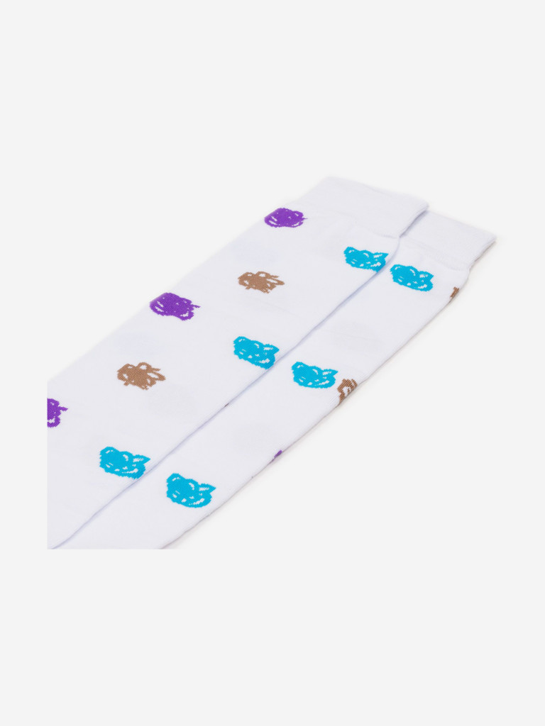 Гольфы с рисунками St.Friday Socks, Каракули, Белые