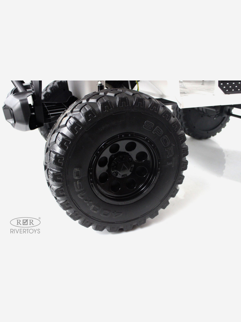 Двухместный 4 WD трансформер электромобиль RIVERTOYS Jeep с пультом