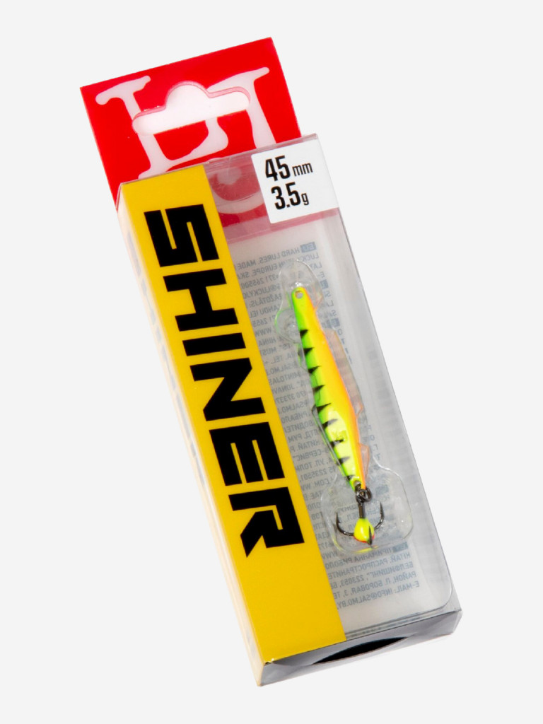 Блесна вертикальная зимняя Lucky John SHINER, длина 45 мм Tiger, блистер