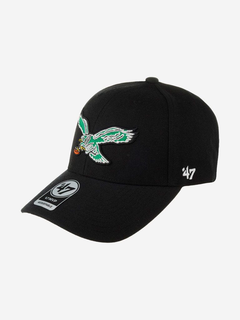 Бейсболка 47 BRAND FL-MVP24WBV-BK87 Philadelphia Eagles NFL (черный)