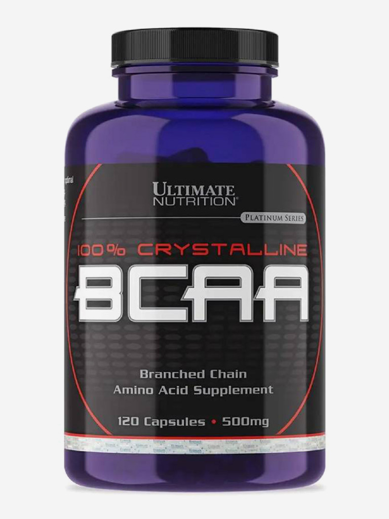 Аминокислоты Ultimate Nutrition Crystaline BCAA, 500 мг, 120 капсул