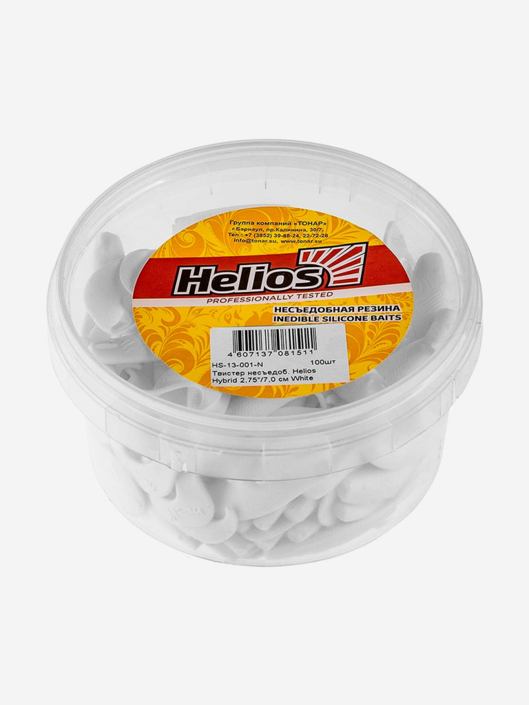 Мягкая приманка Helios Hybrid, 2,75" / 7,0 см, White, 100 штук (HS-13-001-N)