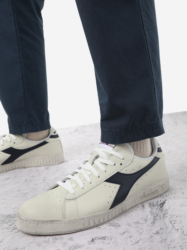 Кеды мужские Diadora Game L Low Waxed белый/синий цвет — купить за 6499 руб. со скидкой 50 %, отзывы в интернет-магазине Спортмастер